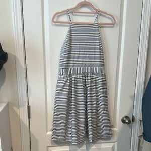 Banana Republic Blue and cream Halter Sundress